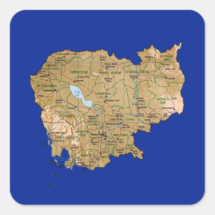Etiqueta do mapa de Cambodia
