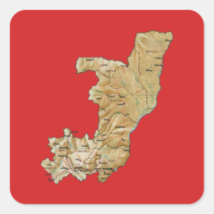 Etiqueta do mapa de Congo-Brazzaville