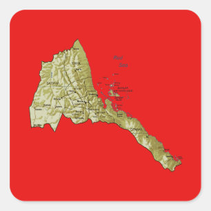 Etiqueta do mapa de Eritrea