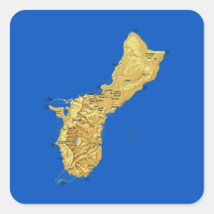 Etiqueta do mapa de Guam