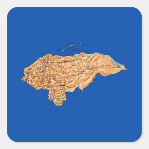 Etiqueta do mapa de Honduras