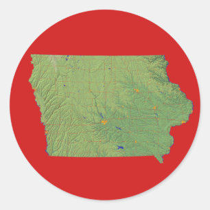 Etiqueta do mapa de Iowa