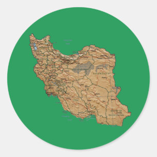 Etiqueta do mapa de Irã