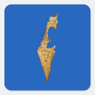 Etiqueta do mapa de Israel