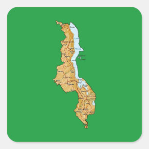Etiqueta do mapa de Malawi