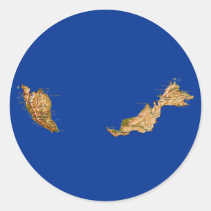 Etiqueta do mapa de Malaysia