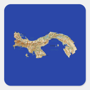 Etiqueta do mapa de Panamá