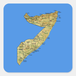Etiqueta do mapa de Somália