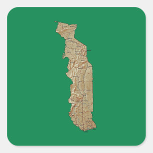 Etiqueta do mapa de Togo