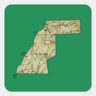 Etiqueta do mapa de Western Sahara