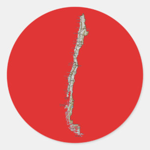 Etiqueta do mapa do Chile