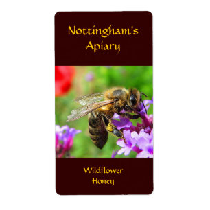 Etiqueta do mel da abelha