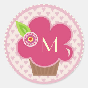 ETIQUETA DO MONOGRAMA CUPPYCAKE CUTIE