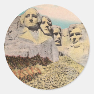 Etiqueta do Monte Rushmore