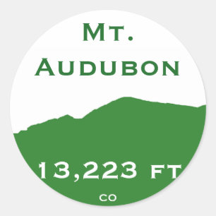 Etiqueta do Mt. Audubon