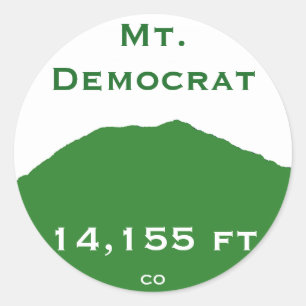 Etiqueta do Mt. Democrata