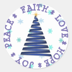 ETIQUETA DO NATAL DA ALEGRIA DO AMOR DA FÉ DA