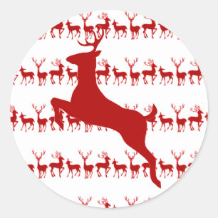 Etiqueta do Natal da rena