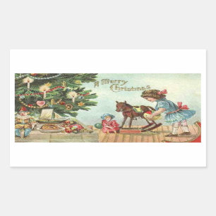 Etiqueta do natal vintage