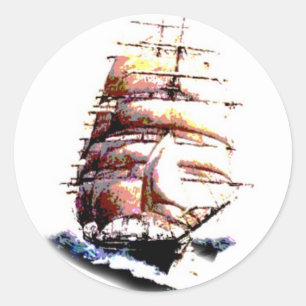 etiqueta do navio de tosquiadeira
