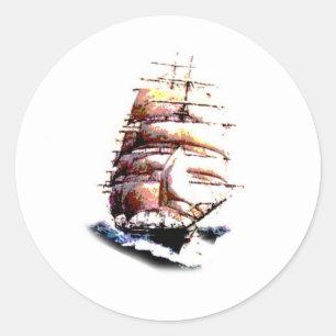 etiqueta do navio de tosquiadeira