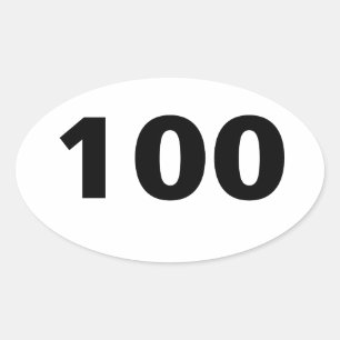 Etiqueta do Oval de 100 Miler