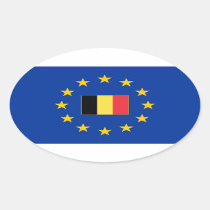 Etiqueta do Oval de Bélgica da União Europeia