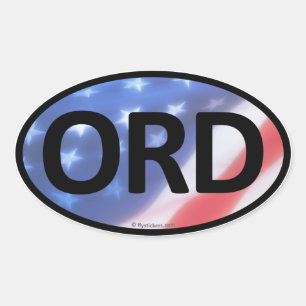 Etiqueta do Oval de ORD