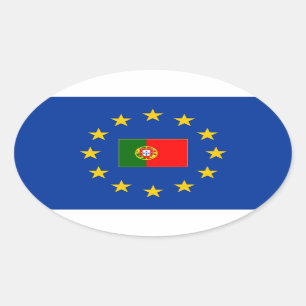 Etiqueta do Oval de Portugal da União Europeia