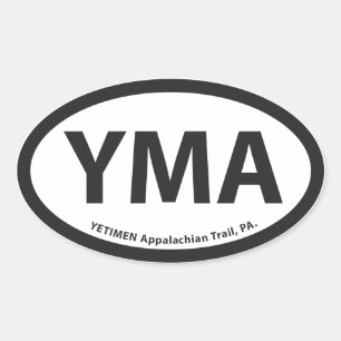 Etiqueta do Oval de YMA