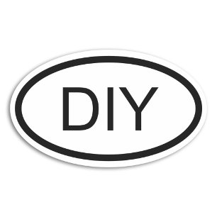 Etiqueta do Oval do estilo de DIY euro-