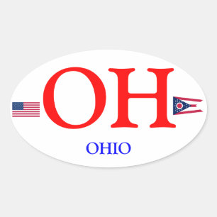 Etiqueta do Oval do Euro--estilo de Ohio*