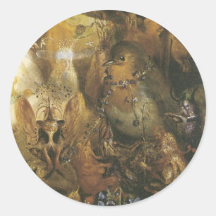 Etiqueta do país das fadas do Victorian - pássar