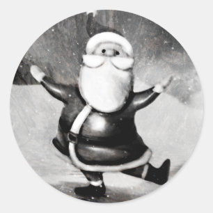 Etiqueta do papai noel do vintage