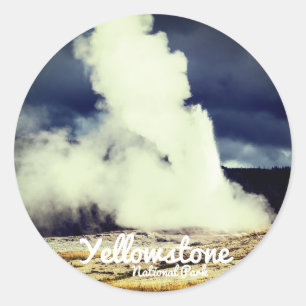 Etiqueta do parque nacional de Yellowstone