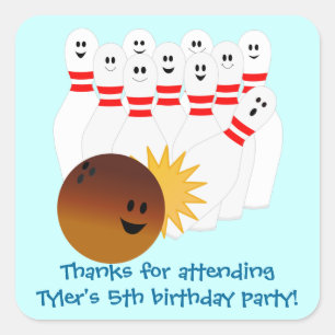 Etiqueta do partido da boliche