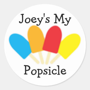 Etiqueta do Popsicle de Joey minha