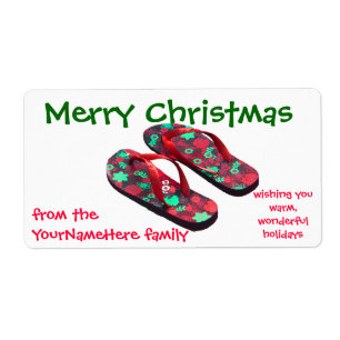 Etiqueta do presente dos biscoitos do Natal