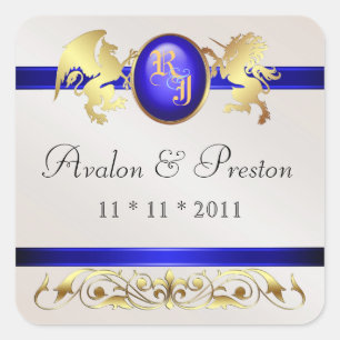 Etiqueta do príncipe & da princesa Azul Salvament