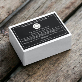 Etiqueta do produto de sabão impermeável preto e b