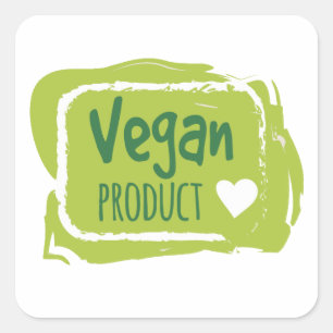 Etiqueta do produto do Vegan