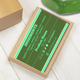 Etiqueta do produto Ingrediente