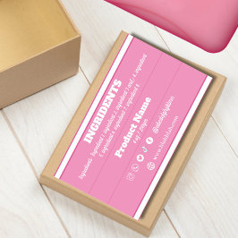 Etiqueta do produto Ingrediente