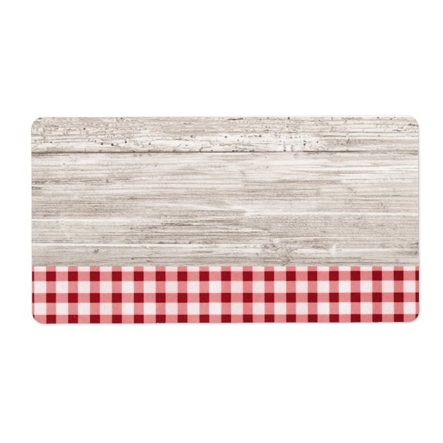 Etiqueta do produto Mesa do país (Frente)