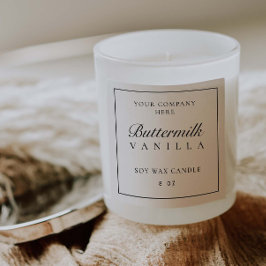 Etiqueta do produto - Mínimo adesivo da caixa de m