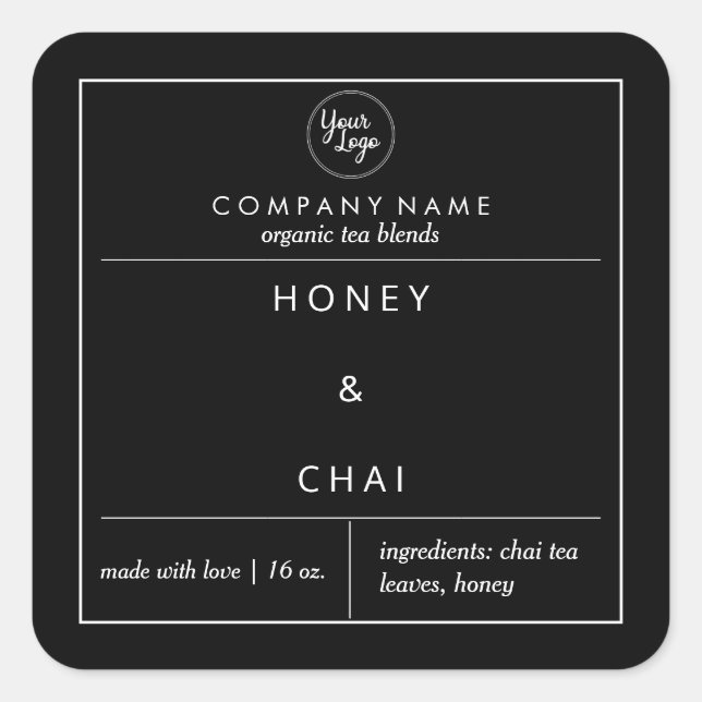 Etiqueta do produto para a sua empresa (Frente)