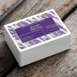 Etiqueta do produto Soap das flores de Lavanda imp