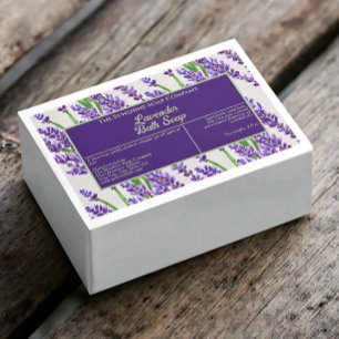 Etiqueta do produto Soap das flores de Lavanda imp