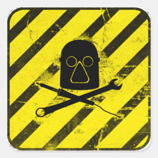 Etiqueta do quadrado do logotipo de Milwaukee