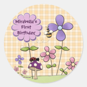 Etiqueta do remendo da flor